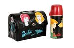 "BARBIE AND MIDGE" DOME VINYL LUNCHBOX WITH THERMOS.