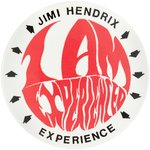 JIMI HENDRIX EXPERIENCE SCARCE FAN CLUB BUTTON.