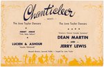 MARTIN & LEWIS PERSONAL APPEARANCE PROMOTIONAL FOLDER.