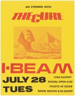 THE CURE 1981 SAN FRANCISCO, CALIFORNIA CONCERT FLYER.