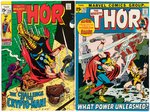 "THE MIGHTY THOR" LOT OF 89 COMIC ISSUES.