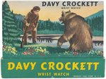 "DAVY CROCKETT WRIST WATCH" BOXED BRADLEY WATCH.