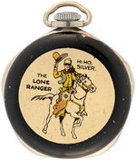 "THE LONE RANGER LAPEL WATCH" BOXED WITH GUN HOLSTER FOB.