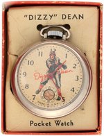 "DIZZY DEAN" BOXED POCKET WATCH VARIETY.