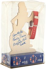 "HOWDY DOODY WRIST WATCH" WITH DIE-CUT DISPLAY SIGNED BY BUFFALO BOB SMITH.