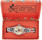 "INGERSOLL MICKEY MOUSE WRIST WATCH" BOXED 1934 VERSION.