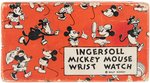 "INGERSOLL MICKEY MOUSE WRIST WATCH" BOXED 1934 VERSION.