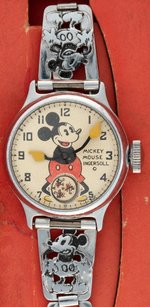 "INGERSOLL MICKEY MOUSE WRIST WATCH" BOXED 1934 VERSION.