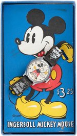 "INGERSOLL MICKEY MOUSE WRIST WATCH" BOXED FALL 1937 VERSION.