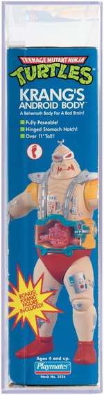 "TEENAGE MUTANT NINJA TURTLES - KRANG'S ANDROID BODY" SERIES 4 AFA 80+ NM.