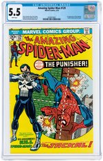 "AMAZING SPIDER-MAN" #129 FEBRUARY 1974 CGC 5.5 FINE- (FIRST PUNISHER).