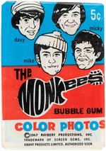 "THE MONKEES" SECOND SERIES FULL GUM CARD DISPLAY BOX-CANADIAN ISSUE/YELLOW BOX VARIETY.