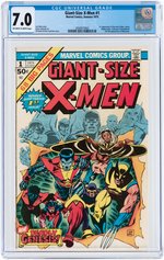 "GIANT-SIZE X-MEN" #1 SUMMER 1975 CGC 7.0 FINE/VF (FIRST STORM, NIGHTCRAWLER, COLOSSUS, THUNDERBIRD)