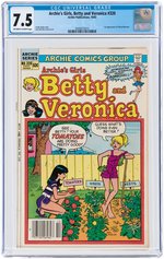 "ARCHIE'S GIRLS, BETTY AND VERONICA" #320 OCTOBER 1982 CGC 7.5 VF- (FIRST CHERYL BLOSSOM).