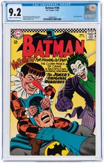 "BATMAN" #186 NOVEMBER 1966 CGC 9.2 NM-.