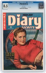 "DIARY SECRETS" #5 AUGUST 1949 CGC 8.5 VF+.