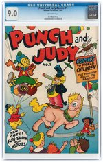 "PUNCH AND JUDY COMICS" #1 1944 CGC 9.0 VF/NM.