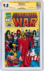 "INFINITY WAR" #1 JUNE 1992 CGC 9.8 NM/MINT - SIGNATURE SERIES WITH SKETCH.