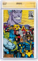 "INFINITY WAR" #1 JUNE 1992 CGC 9.8 NM/MINT - SIGNATURE SERIES WITH SKETCH.