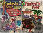 FANTASTIC FOUR LOT OF 17 SILVER AGE COMIC ISSUES.