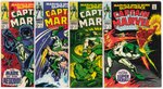 CAPTAIN MARVEL LOT OF FIVE SILVER AGE ISSUES.