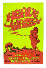 "HEAVY WATER" CONCERT POSTER.