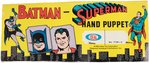 "SUPERMAN" & "BATMAN" IDEAL HAND PUPPETS IN DISPLAY BAG & LOOSE "WONDER WOMAN" PUPPET.
