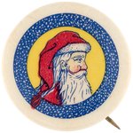 SANTA RARE PROFILE BUTTON ONLY SECOND SEEN AND POSSIBLY A SALESMAN'S SAMPLE.