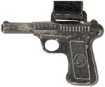 FIGURAL WATCH FOB PROMOTING THE FAMOUS "SAVAGE" MODEL 1907 PISTOL.