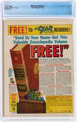 "ALL-STAR COMICS" #7 OCTOBER 1941 CGC 4.0 VG.