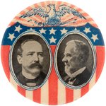 RARELY OFFERED PARKER & DAVIS PATRIOTIC JUGATE BUTTON.