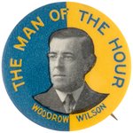 WILSON SCARCE VARIETY OF "THE MAN OF THE HOUR" BUTTON HAKE #28.