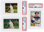 1950'S BOWMAN DUKE SNIDER HOF LOT OF THREE PSA GRADED.