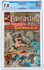 "FANTASTIC FOUR" #33 DECEMBER 1964 CGC 7.0 FINE/VF (FIRST ATTUMA).