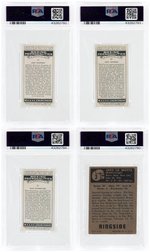 1938 & 1951 WA & AC CHURCHMAN & TOPPS RINGSIDE LOT OF FIVE INTERNATIONAL BOXING HOF'ERS PSA GRADED.