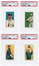 1909-11 T206 BASEBALL LOT OF EIGHT PSA GRADED.