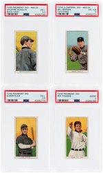 1909-11 T206 BASEBALL LOT OF EIGHT PSA GRADED.