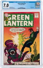 "GREEN LANTERN" #8 SEPTEMBER-OCTOBER 1961 CGC 7.0 FINE/VF.