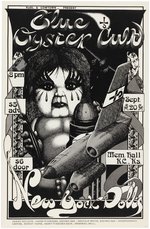 BLUE ÖYSTER CULT & NEW YORK DOLLS 1974 KANSAS CITY, KANSAS CONCERT POSTER.