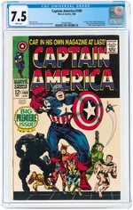 "CAPTAIN AMERICA" #100 APRIL 1968 CGC 7.5 VF- (FIRST ISSUE).