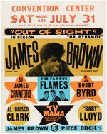 JAMES BROWN & THE FAMOUS FLAMES LOUISVILLE, KENTUCKY 1965 CONCERT POSTER.