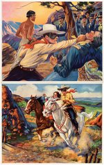 "LONE RANGER" GUM INC. PREMIUM PICTURE SET WITH RARE PROMOTIONAL SHEET.