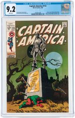 "CAPTAIN AMERICA" #113 MAY 1969 CGC 9.2 NM-.