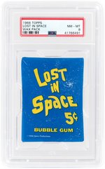 "LOST IN SPACE" TOPPS UNOPENED WAX PACK PSA NM-MT 8.