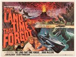 "THE LAND THAT TIME FORGOT" BRITISH QUAD MOVIE POSTER.