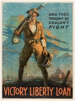 WORLD WAR I VICTORY LIBERTY LOAN WAR POSTER.