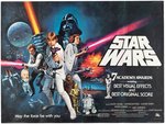 "STAR WARS" BRITISH QUAD MOVIE POSTER.