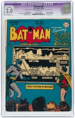 "BATMAN" #48 & #60 CGC RESTORED PAIR.