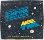 "STAR WARS: THE EMPIRE STRIKES BACK" MACRO TINS DISPLAY BOX W/32 OF 48 TINS.
