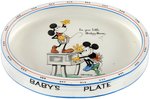 RARE & EXCEPTIONAL MICKEY MOUSE PARAGON CHINA "BABY'S PLATE."